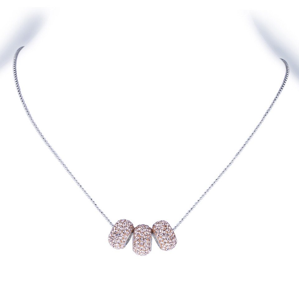 Janeo Swarovski Crystal Elements Necklace Shamballa Style Womens Christmas Gift - Image 18