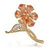 6 Leaf Clover Brooch Pin, Classic Timeless Jewellery, Swarovski Crystal Elements - Thumbnail Image 10