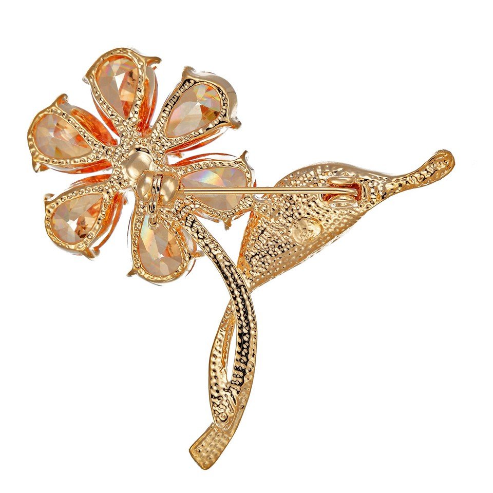 6 Leaf Clover Brooch Pin, Classic Timeless Jewellery, Swarovski Crystal Elements - Image 12