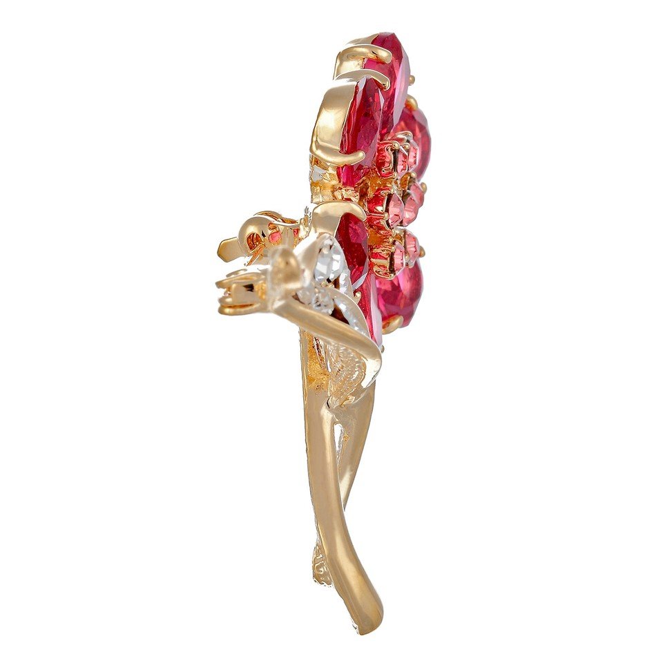6 Leaf Clover Brooch Pin, Classic Timeless Jewellery, Swarovski Crystal Elements - Image 17
