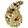 Paisley Lapel Brooch Pin Jewellery, Embellished with Swarovski Crystal Elements - Thumbnail Image 3