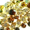 Paisley Lapel Brooch Pin Jewellery, Embellished with Swarovski Crystal Elements - Thumbnail Image 8