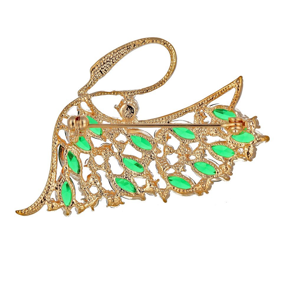 Janeo Swan Brooch Pin Swarovski Crystals Elements Christmas Anniversary Gift Her - Image 10