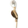 Lapel Pearl Drop Brooch Pin, Swarovski Crystal Elements, Christmas Gift for Her - Thumbnail Image 12