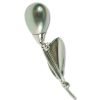 Lapel Pearl Drop Brooch Pin, Swarovski Crystal Elements, Christmas Gift for Her - Thumbnail Image 19