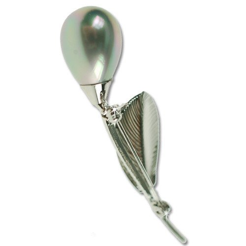 Lapel Pearl Drop Brooch Pin, Swarovski Crystal Elements, Christmas Gift for Her - Image 19