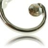 Vintage Art Deco Pear Drop Brooch Pin, Silver Rhodium, Swarovski Crystal Elements - Thumbnail Image 11