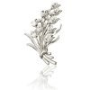 Bouquet Flower Lapel Crystal Brooch Pin Jewellery, Swarovski Crystal Elements - Thumbnail Image 5