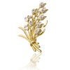 Bouquet Flower Lapel Crystal Brooch Pin Jewellery, Swarovski Crystal Elements - Thumbnail Image 11