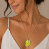 Long Chain Pendant Necklace, Swarovski Crystal Elements & Pear Drops, Gift for Her - Thumbnail Image 1