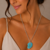 Long Chain Pendant Necklace, Swarovski Crystal Elements & Pear Drops, Gift for Her - Thumbnail Image 13