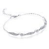 Vintage Crystal Chain Bracelet Jewelry, Swarovski Crystal Elements on 14K Gold - Thumbnail Image 8