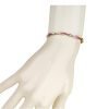 Vintage Crystal Chain Bracelet Jewelry, Swarovski Crystal Elements on 14K Gold - Thumbnail Image 16