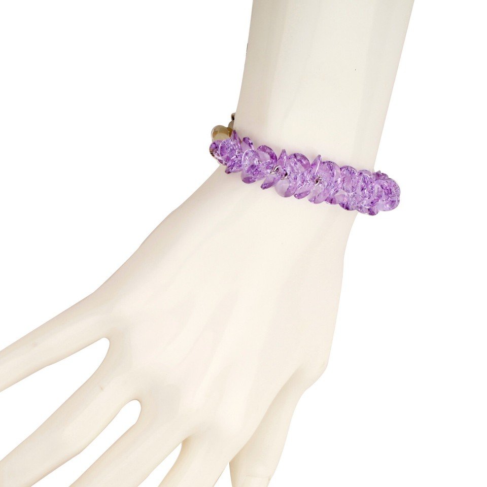 Womens Swarovksi Crystal Elements, Cut Glass Beads Cluster Bracelet, Janeojewels - Image 5