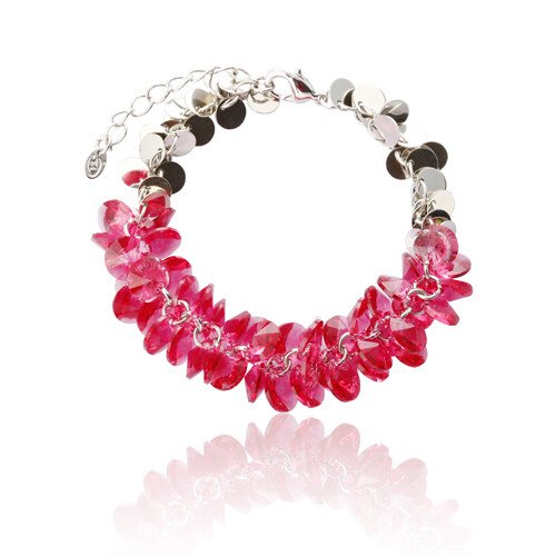 Womens Swarovksi Crystal Elements, Cut Glass Beads Cluster Bracelet, Janeojewels - Image 2