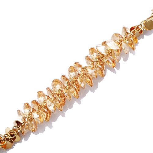 Womens Swarovksi Crystal Elements, Cut Glass Beads Cluster Bracelet, Janeojewels - Image 11