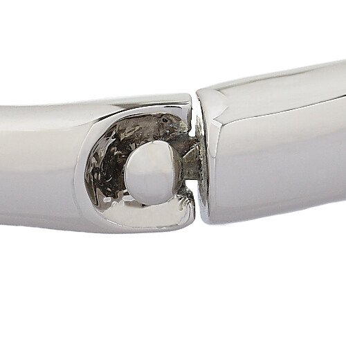 Womens Crystal Cuff Bangle, Swarovski Crystal Elements Spiral, 14K Gold Bracelet - Image 6