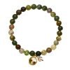 Mens Bracelet, Agate Beads Natural Stones Wristband, Swarovski Crystal Elements - Thumbnail Image 10