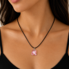 Teddy Crystal Pendant Necklace on Black Cord Tie, Costume Jewellery, Ideal Gift - Thumbnail Image 12