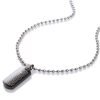 Mens Jewelry, mens Jewelry in steel dog tag, Mens pendant which is a solid tablet - Thumbnail Image 2