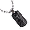 Mens Jewelry, mens Jewelry in steel dog tag, Mens pendant which is a solid tablet - Thumbnail Image 3