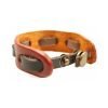 Red Buff Mens Teens Genuine Leather Wristband Strap. Adjustable Size, Cuff Bangle - Thumbnail Image 3