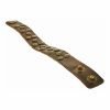 Mens Leather Wristband Strap Dark Brown Genuine Buffalo. Adjustable Cuff, Janeo - Thumbnail Image 4