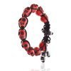 Shamballa Jewellery Cord Bangle Bracelets Pair with Multi Colour Skulls, Janeo - Thumbnail Image 11