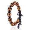 Shamballa Jewellery Cord Bangle Bracelets Pair with Multi Colour Skulls, Janeo - Thumbnail Image 2