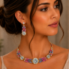 Jewellery Set, Necklace, Earrings, Swarovski Crystal Elements & Zirconia Crystals - Thumbnail Image 12