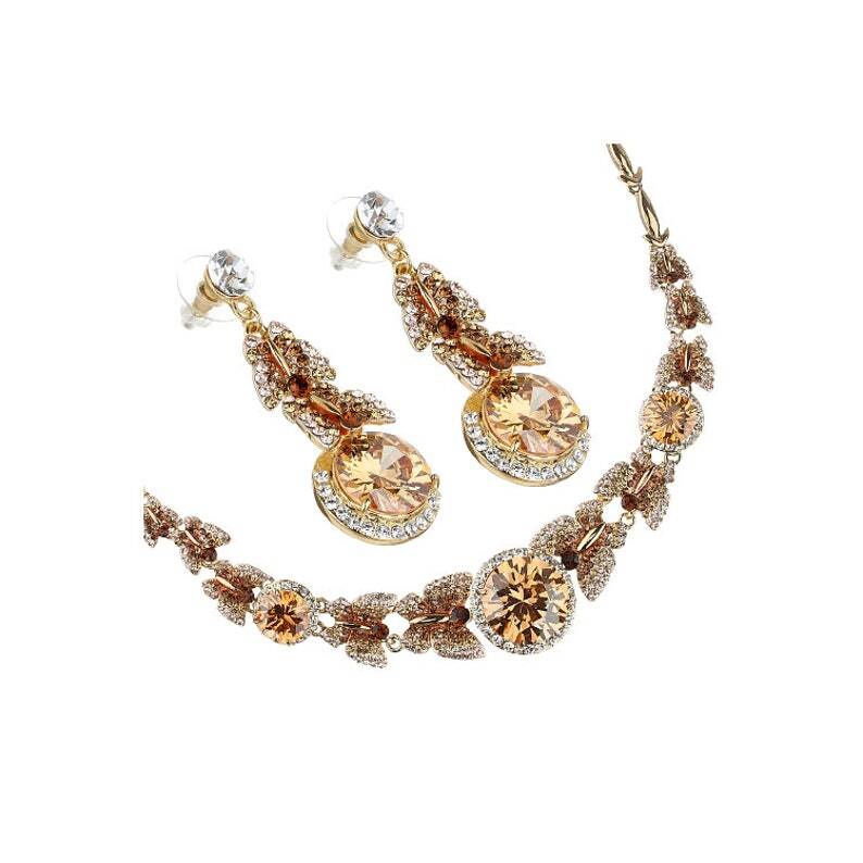Jewellery Set, Necklace, Earrings, Swarovski Crystal Elements & Zirconia Crystals - Image 8