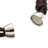 Mens Genuine Leather Bracelet Wristband, Knotted Style with Magnetic Balls Fasten - Thumbnail Image 10