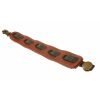 Red Adjustable Genuine Leather Wrist Strap With Solid Brown Leather Tape - Thumbnail Image 4