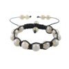 Natural Agate Shamballa Mens & Womens Bead Bracelet Black Tibetan Under £20 Gift - Thumbnail Image 4