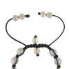 Natural Agate Shamballa Mens & Womens Bead Bracelet Black Tibetan Under £20 Gift - Thumbnail Image 5