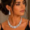 Jewellery Set, Necklace, Earrings, Swarovski Crystal Elements & Zirconia Crystals - Thumbnail Image 16