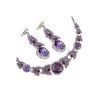 Jewellery Set, Necklace, Earrings, Swarovski Crystal Elements & Zirconia Crystals - Thumbnail Image 4